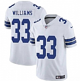 Men & Women & Youth Dallas Cowboys #33 Javonte Williams White 2025 Vapor Untouchable Limited Stitched Jersey,baseball caps,new era cap wholesale,wholesale hats